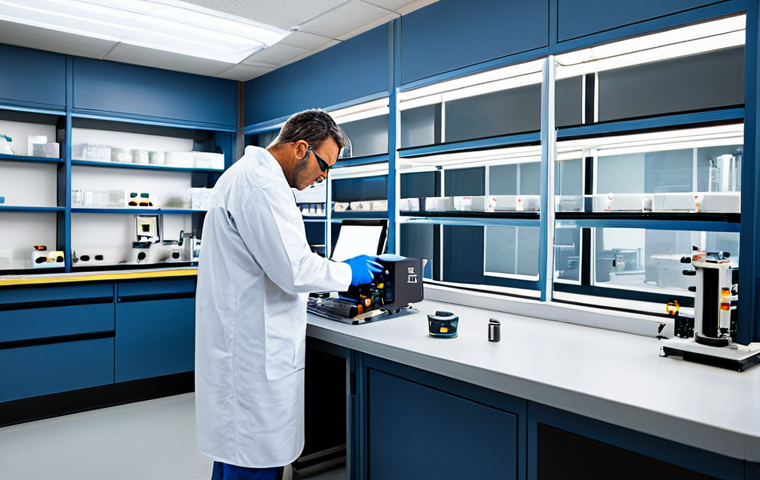 Modern Materials Lab**
"A fully clothed professional technician in a modern materials testing laboratory, operating advanced testing equipment, appropriate attire, safe for work, perfect anatomy, correct proportions, professional photography, high quality, well-lit environment, focus on precision and detail, family-friendly."
**