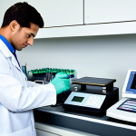 Laboratory Equipment Calibration**

Prompt: A meticulously organized laboratory bench featuring various testing instruments. A technician is calibrating a digital scale using certified calibration weights. Focus on detail: clean workspace, well-lit, calibrated equipment, technician wearing appropriate lab coat. Safe for work. Appropriate content. Fully clothed. Professional. Perfect anatomy, correct proportions, natural pose, high quality, professional photography.

**